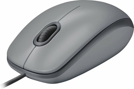 Logitech M110 Silent | Ambidextrous Bedrade Muis | USB-A | 1000 DPI | Wit