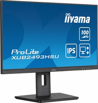 Iiyama ProLite XUB2493HSU-B6 24&#039;&#039; | 1920x1080 IPS | 100Hz | AdaptiveSync | USB-Hub | In hoogte verstelbaar | Full HD Monitor