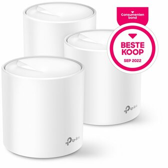 TP-Link Deco X20 (3-pack) | Dual-band WiFi 6 Mesh Router | Gigabit Ethernet | AX1800