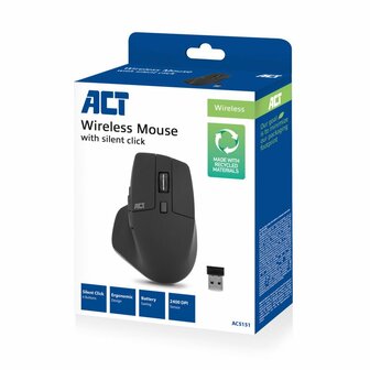 ACT AC5151 | Draadloze Muis | RF-Draadloos | 2400 DPI | Zwart