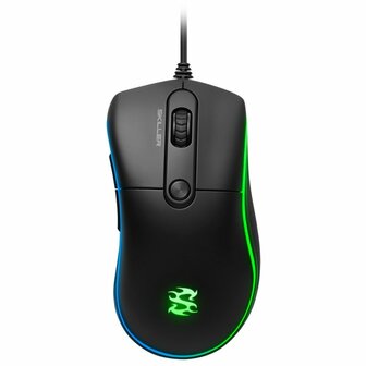 Sharkoon Skiller SGM2 | Bedrade Gaming Muis | USB-A | 6400 DPI | Zwart | RGB | Returned