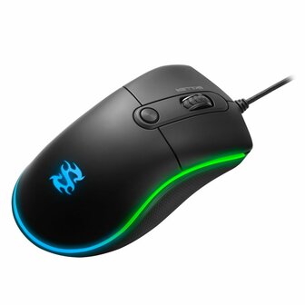 Sharkoon Skiller SGM2 | Bedrade Gaming Muis | USB-A | 6400 DPI | Zwart | RGB | Returned