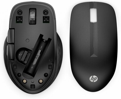 HP 430 | Multi-Device Draadloze Muis | Links- en Rechtshandig | RF + Bluetooth | 1200 DPI | Zwart