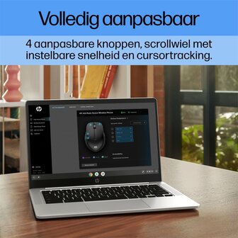 HP 430 | Multi-Device Draadloze Muis | Links- en Rechtshandig | RF + Bluetooth | 1200 DPI | Zwart