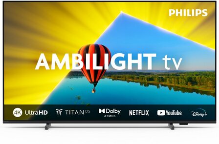 Philips 43PUS8079/12 TV | 43&#039;&#039; | UltraHD 4K | Wifi | SmartTV | Titan OS | HDR10 | 60Hz | Zwart
