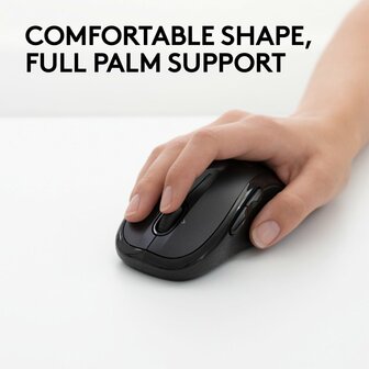 Logitech M510 | Ambidextrous Draadloze Muis | RF-Draadloos | 1000 DPI | Zwart | Returned