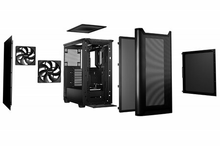 be quiet! PURE BASE 501 Airflow Mesh | Midi Tower Case | Zwart