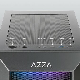Case Azza Sentinel | Midi Tower | RGB | Zwart