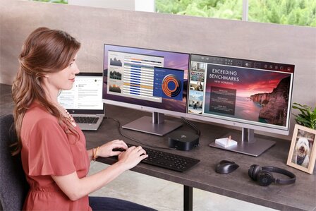 HP 5TW13AA | USB-C/A Docking Station G2 | Dual 4K Display | 100W Power Delivery | Zwart