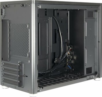 Inter-Tech X2 Duplex | Micro Tower Case | Zwart