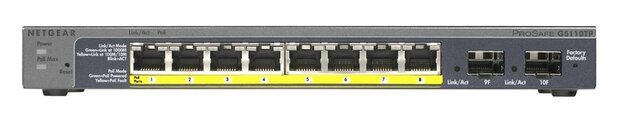 Netgear Prosafe GS110TP 8 port PoE