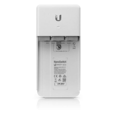 Ubiquiti Networks NanoSwitch Gigabit Ethernet (10/100/1000) Wit Power over Ethernet (PoE)