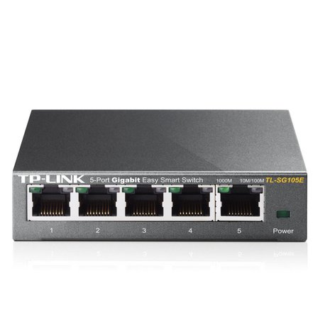 TP-LINK TL-SG105E L2 Gigabit Ethernet (10/100/1000) Zwart netwerk-switch