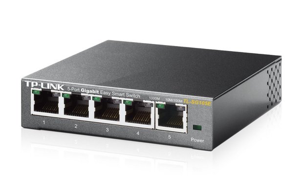 TP-LINK TL-SG105E L2 Gigabit Ethernet (10/100/1000) Zwart netwerk-switch