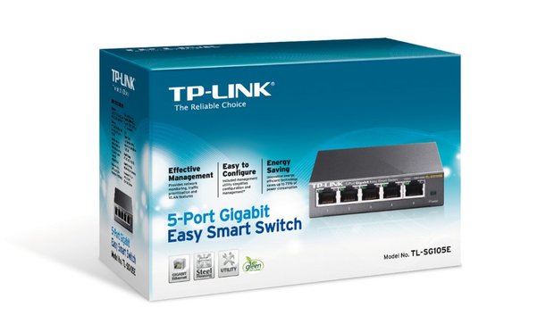 TP-LINK TL-SG105E L2 Gigabit Ethernet (10/100/1000) Zwart netwerk-switch