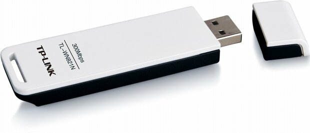 TP-Link TL-WN821N | Wi-Fi 4 USB Adapter | 300 Mbps | 2,4 GHz | USB 2.0 | Zwart