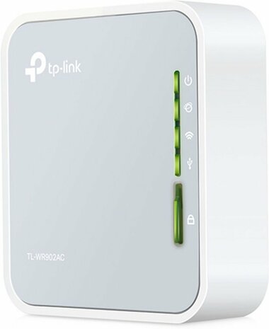 TP-LINK TL-WR902AC draadloze router Dual-band (2.4 GHz / 5 GHz) Fast Ethernet 3G 4G Wit