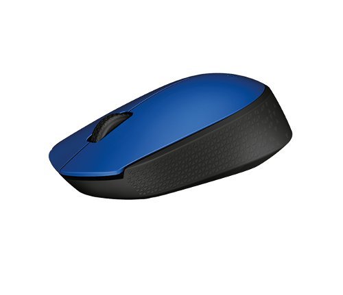 Logitech M171 | Ambidextrous Draadloze Muis | RF-Draadloos | 1000 DPI | Zwart/Blauw