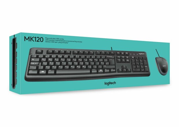 Logitech Ret. Wired Desktop MK120