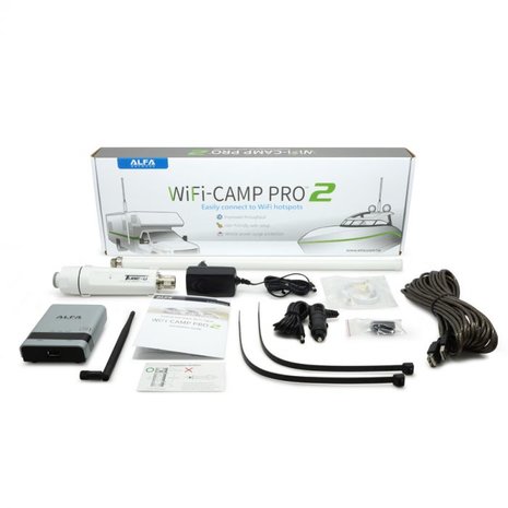 Alfa Network WiFi-Camp Pro2 Set Tube N Antenne + R36A Router