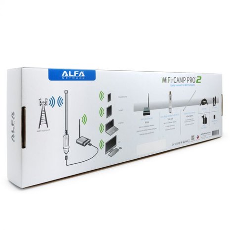 Alfa Network WiFi-Camp Pro2 Set Tube N Antenne + R36A Router