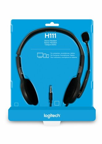 Logitech H111 Headset Hoofdband Grijs