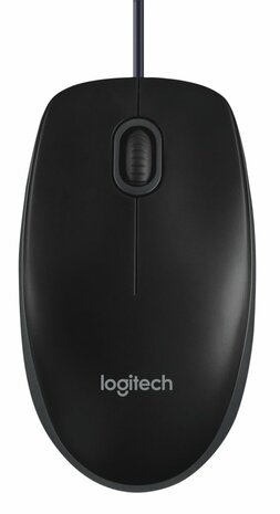 Logitech B100 | Ambidextrous Bedrade Muis | USB-A | 800 DPI | Zwart