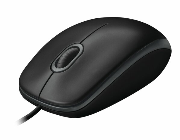 Logitech B100 | Ambidextrous Bedrade Muis | USB-A | 800 DPI | Zwart