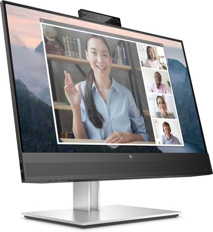 HP E24mv G4 24" | 1920x1080 IPS | 60Hz | Conferencing Monitor met Webcam, Microfoon en Speakers