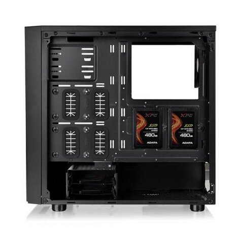 Thermaltake Versa J21 Tempered Glass Edition | Midi Tower Case | Zwart