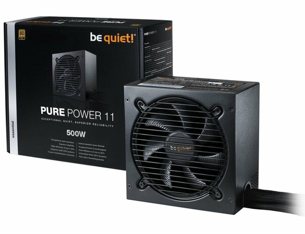 be quiet! Pure Power 11 500W power supply unit 20+4 pin ATX ATX Zwart