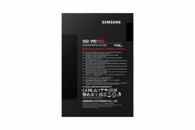 Samsung 990 PRO | 1TB NVMe SSD | M.2 | Gen4 | 7.450MB/s