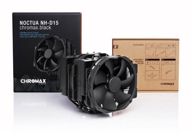 Noctua NH-D15 chromax.black Processor Koeler 15 cm Zwart