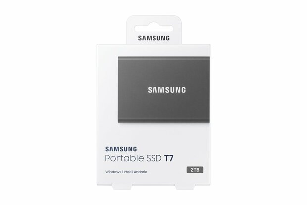 Samsung Portable SSD T7 2000 GB Grijs