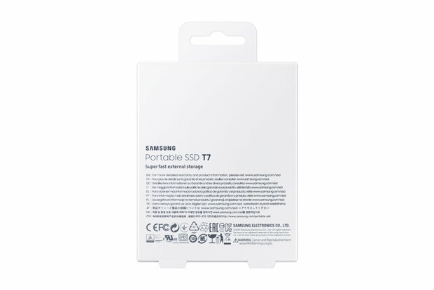 Samsung Portable SSD T7 2000 GB Grijs