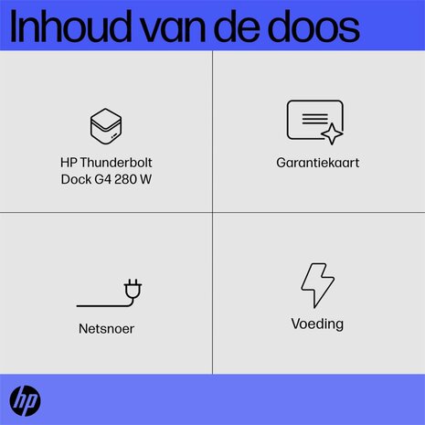 HP Thunderbolt Dock 280W G4 met combokabel