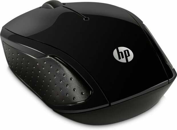 HP 200 | Ambidextrous Draadloze Muis | RF-Draadloos | 1000 DPI | Zwart