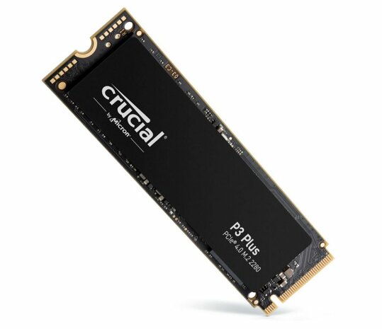 Crucial P3 Plus | 1TB NVMe SSD | M.2 | Gen4 | 5.000MB/s Lezen | 3.600MB/s Schrijven