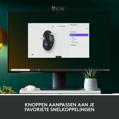 Logitech Signature M650 | Draadloze Muis | RF-Draadloos + Bluetooth | 1000 DPI | Grafiet