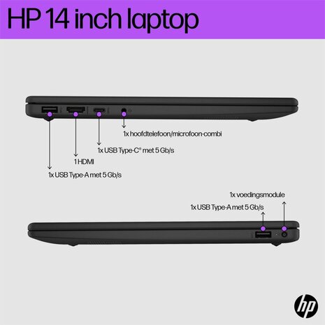 HP 14-EM0630ND 14.0 F-HD RYZEN 3 7320 / 8GB / 256GB / W11Hs