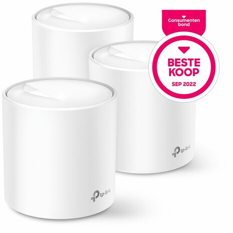 TP-Link Deco X20 (3-pack) | Dual-band WiFi 6 Mesh Router | Gigabit Ethernet | AX1800