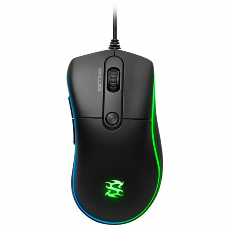 Sharkoon Skiller SGM2 | Bedrade Gaming Muis | USB-A | 6400 DPI | Zwart | RGB | Returned