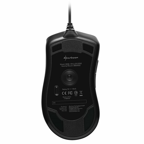 Sharkoon Skiller SGM2 | Bedrade Gaming Muis | USB-A | 6400 DPI | Zwart | RGB | Returned