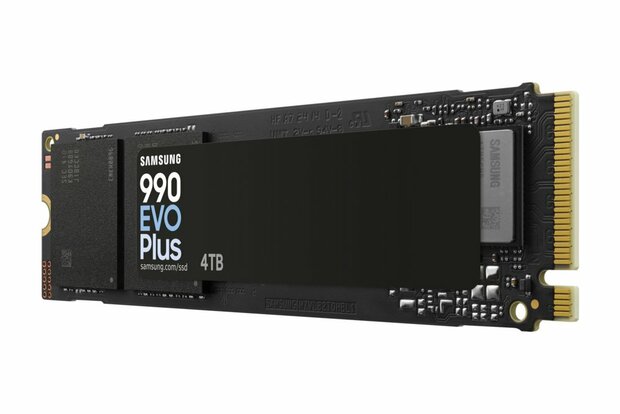 Samsung 990 EVO Plus | 4TB NVMe SSD | M.2 | Gen4 | 7.250MB/s Lezen | 6.300MB/s Schrijven