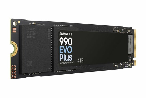 Samsung 990 EVO Plus | 4TB NVMe SSD | M.2 | Gen4 | 7.250MB/s Lezen | 6.300MB/s Schrijven