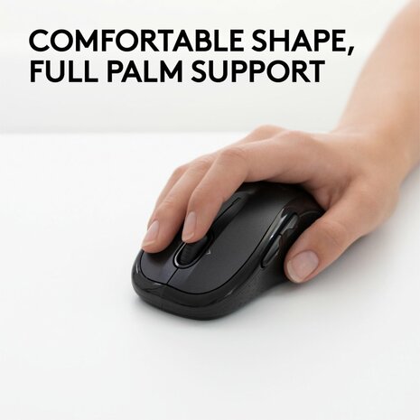 Logitech M510 | Ambidextrous Draadloze Muis | RF-Draadloos | 1000 DPI | Zwart | Returned