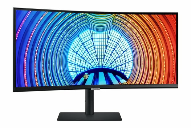 Samsung LS34A650UBUXEN 34" | 3440x1440 UWQHD VA | 100Hz | 1000R Curved | HDR10 | USB-C | Monitor | Open Box