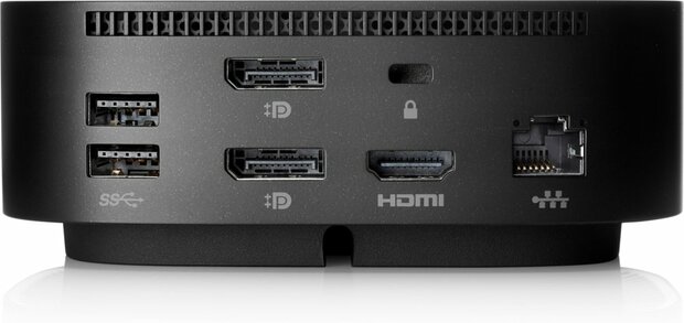 HP 26D32AA G5 | USB-C Docking Station | Dual 4K Display | 100W Power Delivery | Zwart