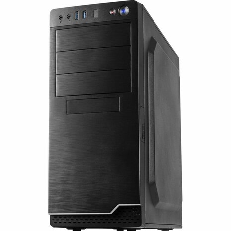 Inter-Tech IT-5916 | Midi Tower Case | 500 Watt Voeding | Zwart | Open Box