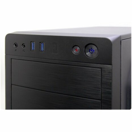 Inter-Tech IT-5916 | Midi Tower Case | 500 Watt Voeding | Zwart | Open Box
